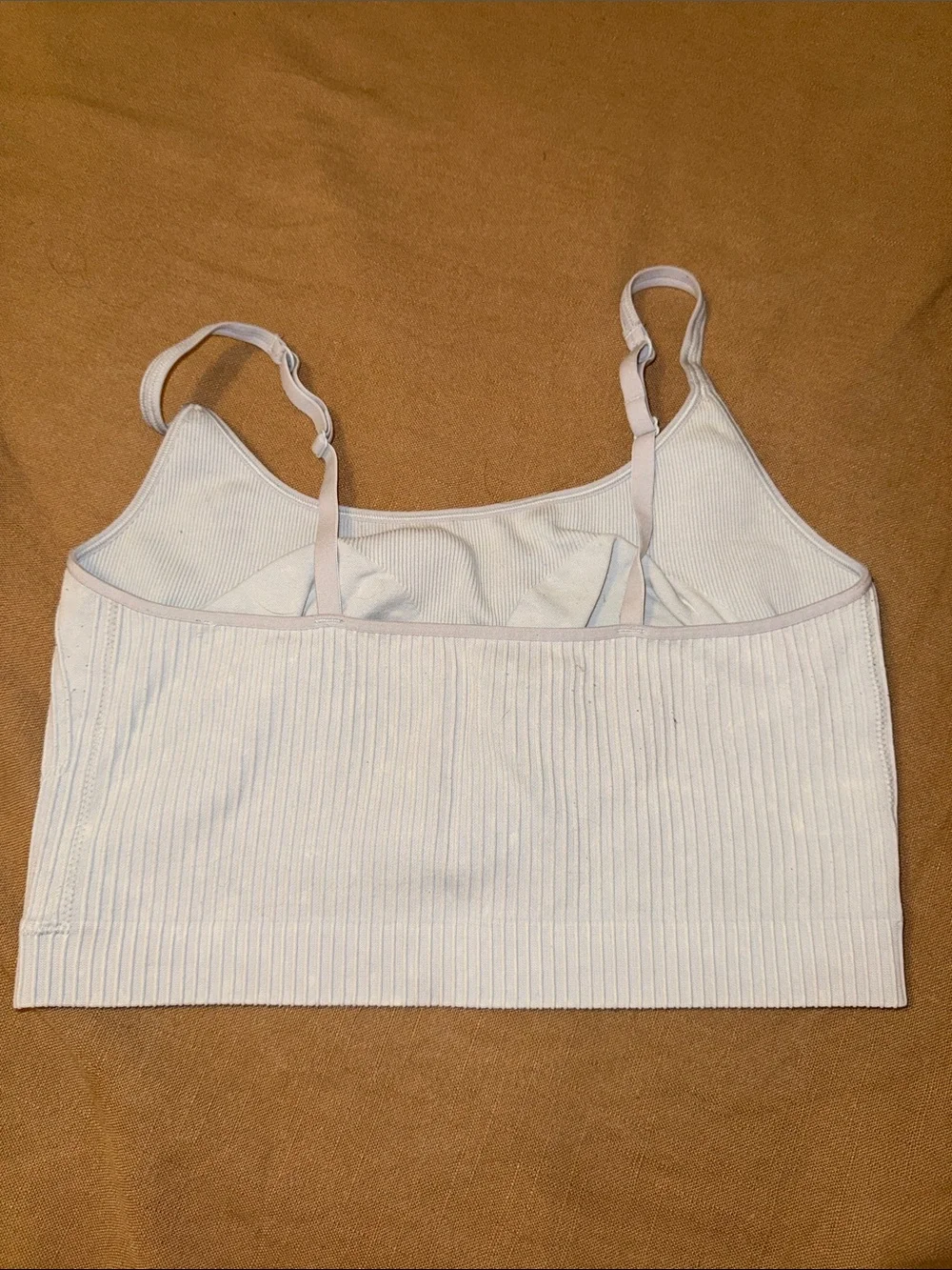 Aerie Seamless Ribbed Bralette - Light Grey